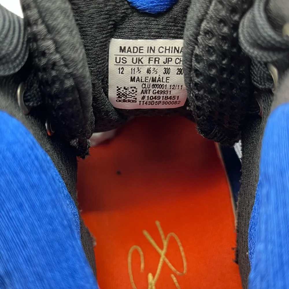 Adidas Derrick Rose- adizero Blue basketball shoes. Size 12 - Picture 8 of 11